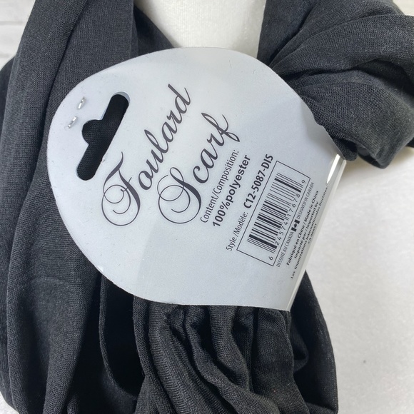 ✨FINAL STOCK✨Black Foulard Scarf - Picture 3 of 6
